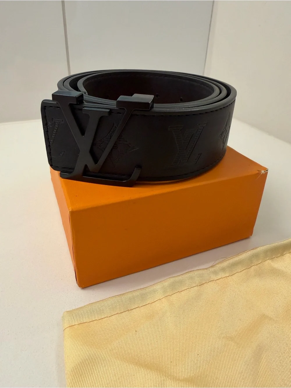 Louis Vuitton Black Monogram Belt